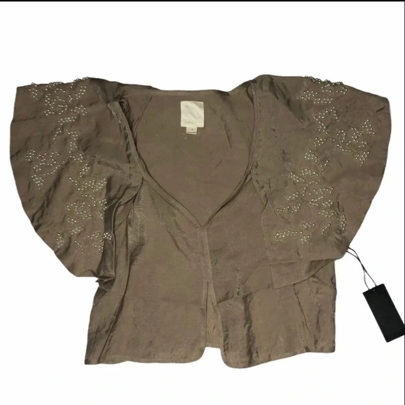 Line & Dot Crop Top Size Small - Picture 6 of 6